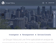 Tablet Screenshot of groupevidocq.com